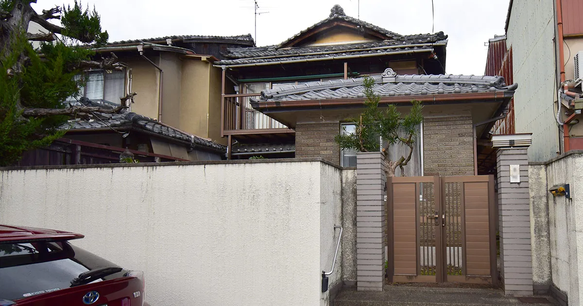 Unrenovated Kyomachiya in Kita Ward, Murasakino.