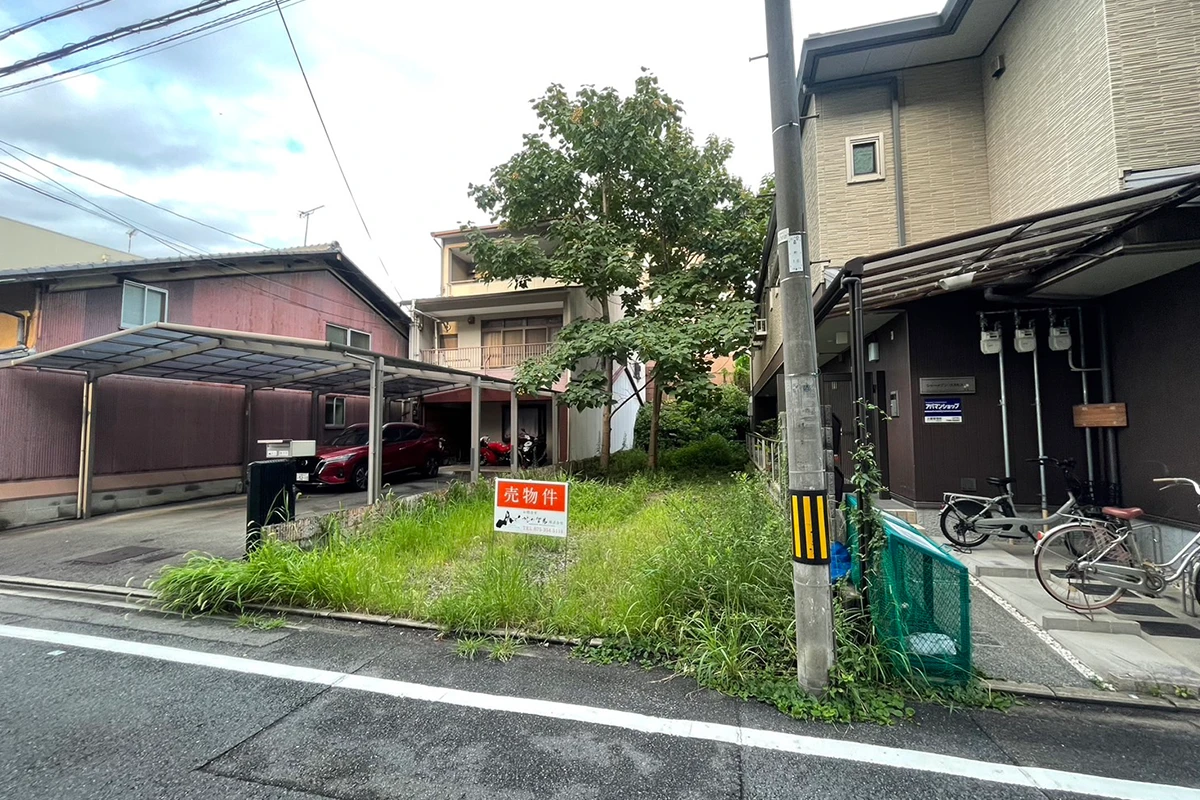 Land for sale (vacant land) just a short walk from Keihan Shichijo Station